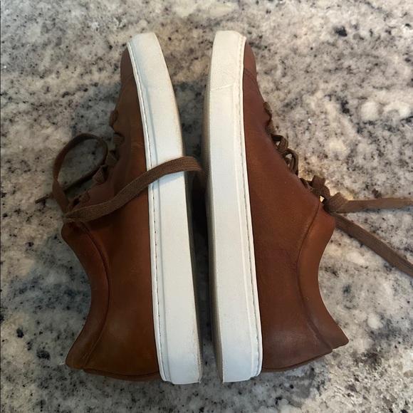 Aquatalia Brown Leather Men's Sneakers - Picture 6 of 6